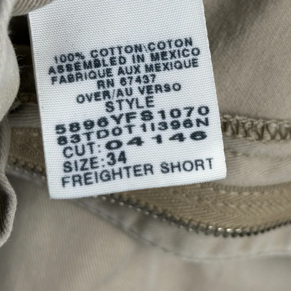 VTG POLO‎ Ralph Lauren Freighter Cargo Shorts Mens 34 Beige